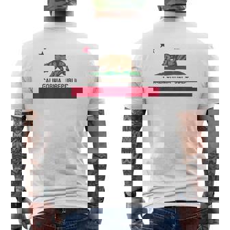 Drapeau De La Californie République De Californie T-shirt imprimé au dos - Cadeauxyz