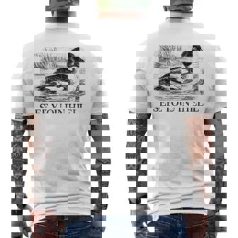 Duck Saying See You In Hell Groose Drive Water Men's T-shirt Back Print - Seseable