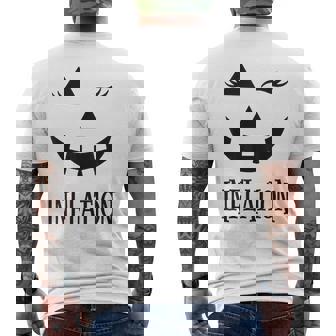 Due To Inflation This Is My Halloween Costume Couples Men's T-shirt Back Print | Mazezy