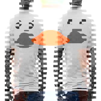 Easter Rubber Duck Face Halloween Costume Duckling Men's Back Print T-Shirt | Mazezy