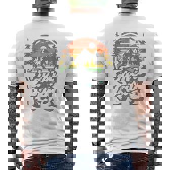 Take It Easy Retro Camping Hiking Camper Outdoor Hiker Men's Back Print T-Shirt | Mazezy