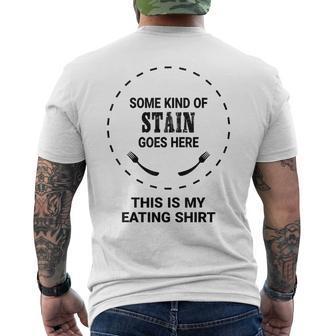 This Is My Eating Stain Eater Lover Men's T-shirt Back Print - Thegiftio UK