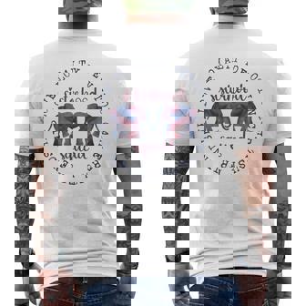 Elephant Friendship Sisterhood Squad Tribe Crew Friend Group Men's T-shirt Back Print - Monsterry