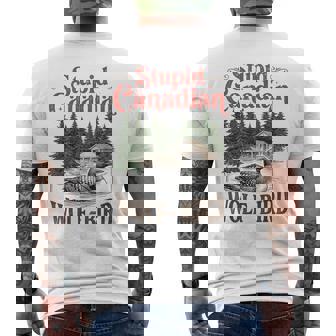 Estúpido Pájaro Lobo Canadiense Calentado Loon Hockey Meme Camiseta Hombre Estampado Espalda - Regaloses