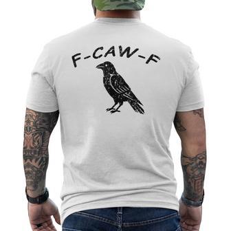 F-Caw-F Fuck Off Crow Men's T-shirt Back Print - Thegiftio UK