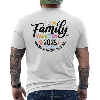 Family Vacation 2025 Beach Matching Summer Vacation 2025 Men's T-shirt Back Print | Mazezy