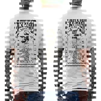 Fatherhood Skeleton Rockin Some Days Vintage Dad Men's T-shirt Back Print | Seseable CA