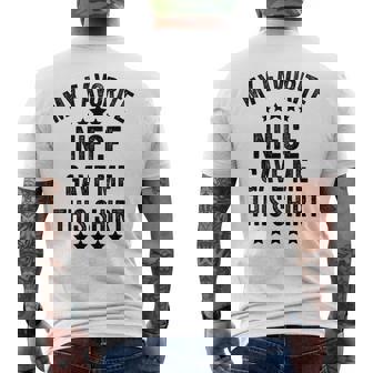 My Favorite Niece Gave Me This Vintage Style Men's T-shirt Back Print - Thegiftio