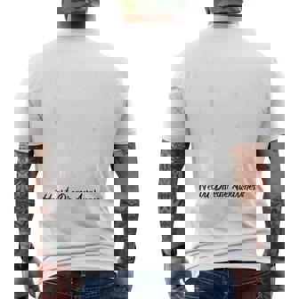 In February We Go Red For Heart Disease Awareness Red Ribbon Men's T-shirt Back Print - Monsterry