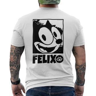 Felix The Cat Portrait Men's T-shirt Back Print - Thegiftio