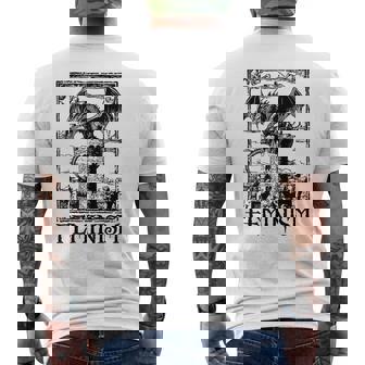 Feminism Dragon Fantasy Men's T-shirt Back Print | Mazezy