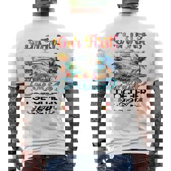 Our First Cruise 2025 Together Cute Matching Couples Cruise Men's T-shirt Back Print - Seseable