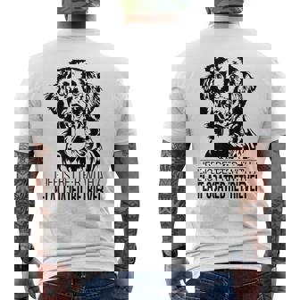 Flat Coated Retriever Life Is Bettercritta Cane T-shirt da uomo con stampa posteriore - Novitaregali