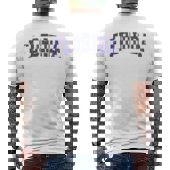 Florida Fl Vintage Athletic Sports Orange Style 80S 90S Men's T-shirt Back Print - Monsterry