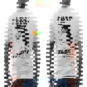 Florida Mullet The Mullet America Hair Sunglasses Men's T-shirt Back Print - Monsterry