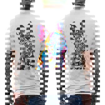 French Bulldog Pop Premium Men's Back Print T-Shirt | Mazezy