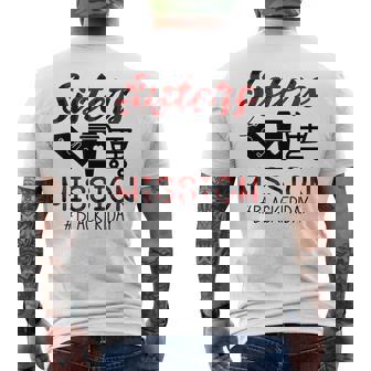 Friday Squad Shopping Season Sisters On Mission Men's Back Print T-Shirt | Mazezy