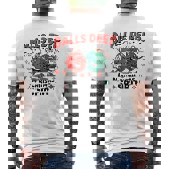 Christmas Balls Deep In Christmas Spirit Men's T-shirt Back Print - Monsterry