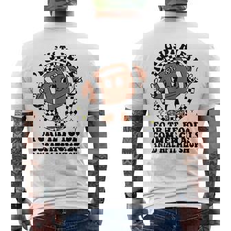 Football I'm Just Here For The Food And Halftime Show Men's T-shirt Back Print - Thegiftio