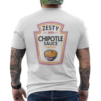Halloween 2025 Zesty Chipotle Sauce Diy Men's T-shirt Back Print - Thegiftio UK