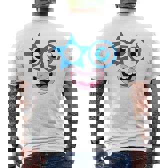 Halloween Faces Costume Party Group Matching Cartoon Men's T-shirt Back Print - Thegiftio