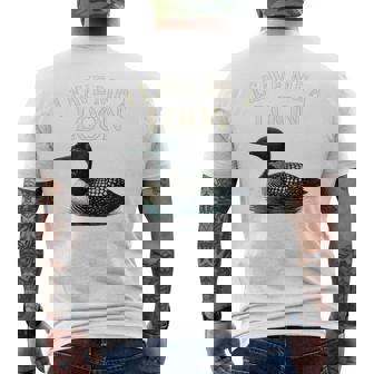 Loon Pun Leave Me A Loon Men's T-shirt Back Print | Seseable CA