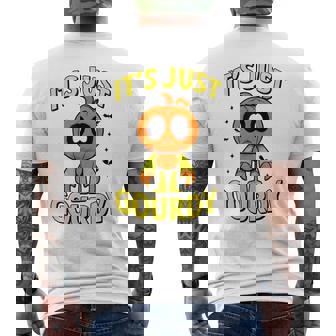 Pumpkin Costume Top It’S Just Gourdy Halloween Men's T-shirt Back Print | Seseable CA