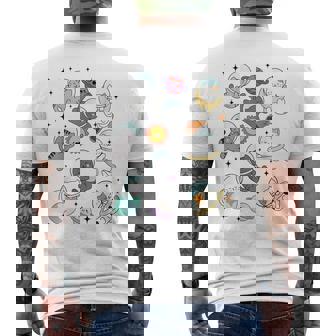 Space Cats Astronaut In Space For Cat Lover Kitten Men's T-shirt Back Print | Seseable UK