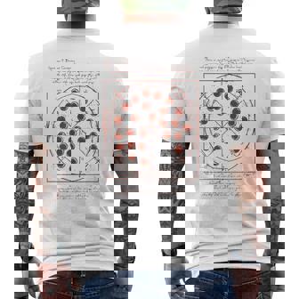 Geometrica Pizza Dainci T-shirt da uomo con stampa posteriore - Novitaregali