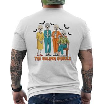 The Golden Ghouls Skeleton Halloween Idea Men's T-shirt Back Print - Thegiftio UK