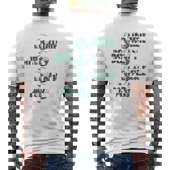 Golf And Beer Golf Golfing Golfer Joke Dad Men's T-shirt Back Print | Mazezy