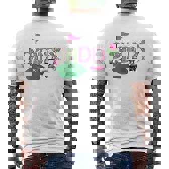 Golf Daddy Hole In One Golf 1St Birthday Party Men's T-shirt Back Print - Thegiftio