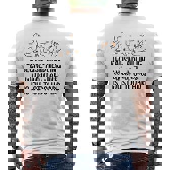 Goose Because Adulting Without Jesus Is Just Too Hard Men's T-shirt Back Print - Thegiftio