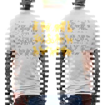 Happy Lunar New Year Animals 12 Chinese Zodiac Signs Order Men's T-shirt Back Print | Mazezy