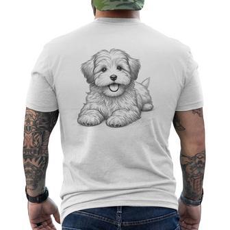 Havanese Puppy Dog Owner Idea Men's T-shirt Back Print - Monsterry