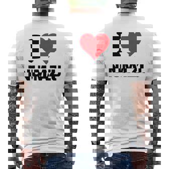 I Heart 沼津ジャパンラブ 日本土産 メンズTシャツ バックプリント - Kawaiitshirt