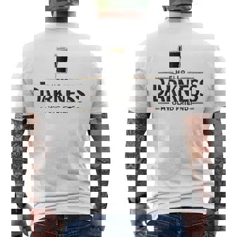 Hello Darkness My Old Friend Beer Drinker Beer Lover Men's T-shirt Back Print - Monsterry