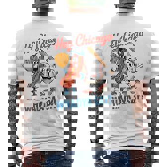 Hey Chicago Whadya Say Baseball Hot Dog 4Th Of July Men's T-shirt Back Print - Thegiftio
