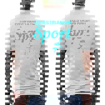 Horse Riding Is a Sport Equestrianism Rocks T-Shirt Men's Back Print T-Shirt | Mazezy