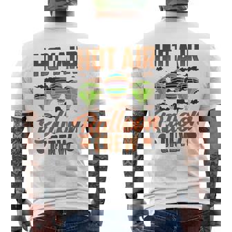 Hot Air Balloon Crew Team Sayings Ballooning Pilot Men's Back Print T-Shirt | Mazezy