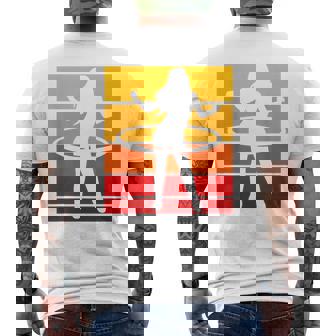 Hula Hoop Graphic Retro Hooping Fitness Hoop Dancing Sport Men's Back Print T-Shirt | Mazezy