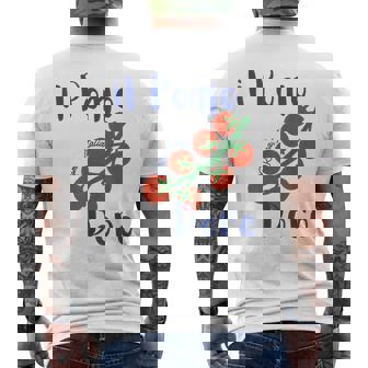 Il Pomodoro Roma Italia Tomatoes Italian Summer Men's T-shirt Back Print - Monsterry