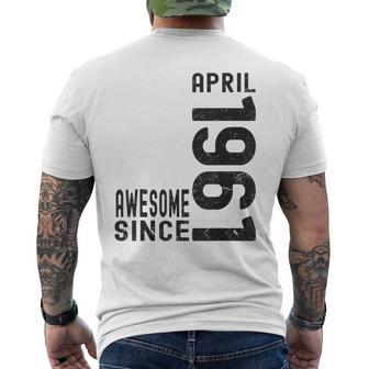 Impresionante Desde Abril De 1961 Nacido En Abril De 1961 Cumpleaños Camiseta Hombre Estampado Espalda - Regaloses