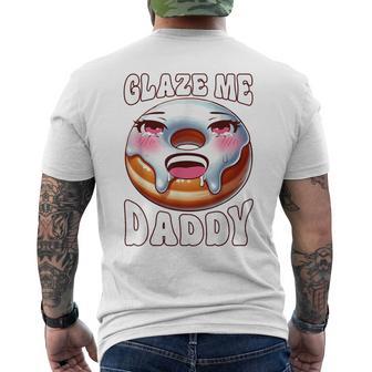 Inappropriate Glaze Me Daddy Dirty Donut Prank Adult Humor Men's T-shirt Back Print - Thegiftio UK