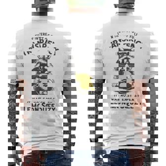 In The Interest It Was Not Easy Peasy Lemon Squeezy Raccoon Men's T-shirt Back Print - Thegiftio