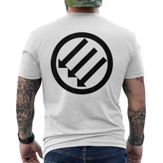 Iron Front The Three Arrows Stand Against Fascism Men's T-shirt Back Print - Thegiftio UK
