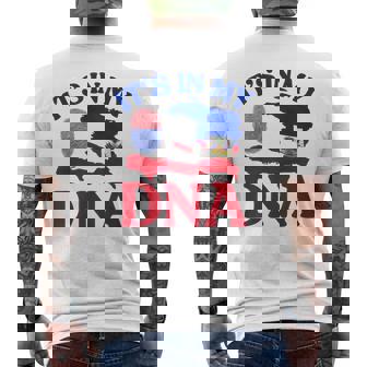 It's In My Dna Happy Haitian Flag Day Haiti Flag Heart Men's T-shirt Back Print - Thegiftio