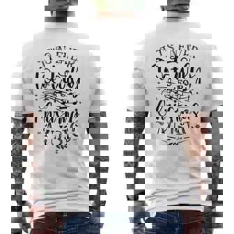 It's Never Too Early For Christmas Music Men's Back Print T-Shirt | Mazezy