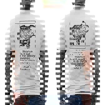 It’S Too Late I Have Already Turned Myself Into A Capybara Men's T-shirt Back Print | Mazezy