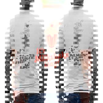 It’s Milkshake Day Dessert Sweet Drink Diner Americana Shake Men's Back Print T-Shirt | Mazezy